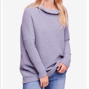 Free People Lavender Sweater Ottoman Sweater